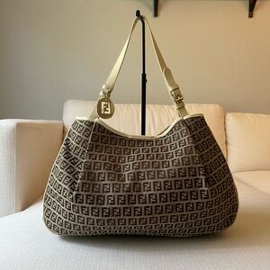 BROWN ZUCCHINO SHOULDER BAG LARGE